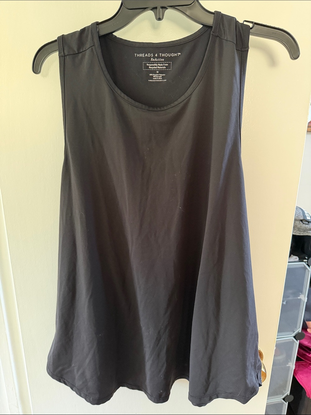 Threads 4 Thought Black Racerback Performance Tank